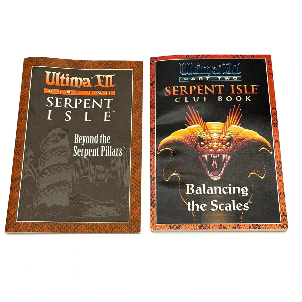Ultima VII Part Two Serpent Isle Silver Seed Expansion Clue Book Big Box CIB PC